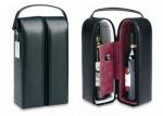Bonded Leather Wine Tote, Leather Wine Tote, Wine Gifts